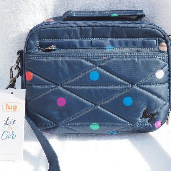 lug Bags Lug Roundabout Xl In Multi Dot New With Tags Poshmark